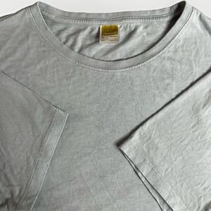 ONNO Shirt Mens XL Light Blue Bamboo Organic Cotton Crew Neck Basic Essential